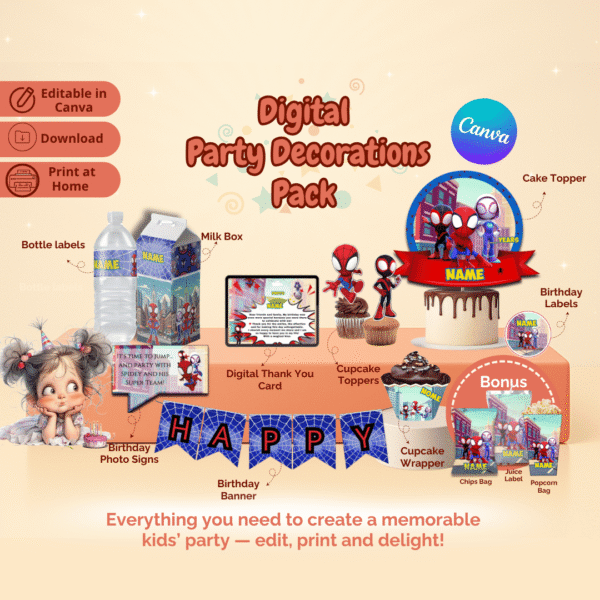Spider-Man and the Amazing Friends Party Decorations