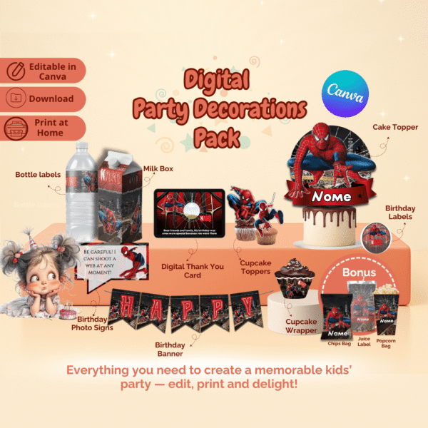 Spider-Man Party Decorations Kit