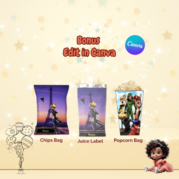 Cat Noir Party Decorations Kit - Image 3