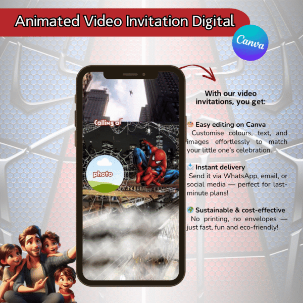 Spider-Man Birthday Invitation Link - Image 2
