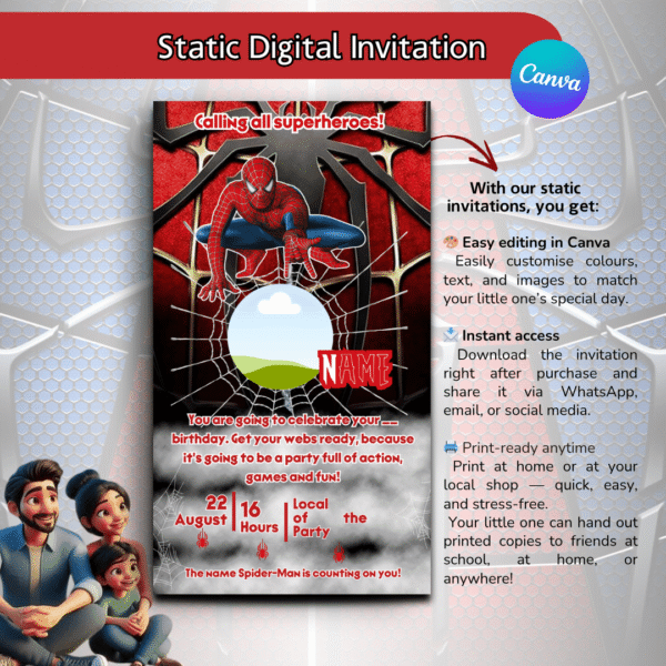 Spider-Man Birthday Invitation Link - Image 3