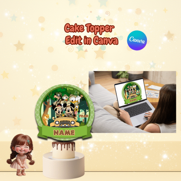 Mickey & Minnie Safari Party Decorations Kit - Image 2