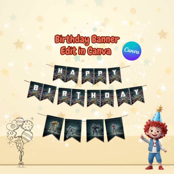 Transformers Party Decorations Kit - Image 11
