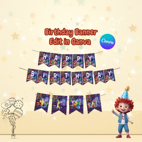 Inside Out Party Decorations Kit - Image 3