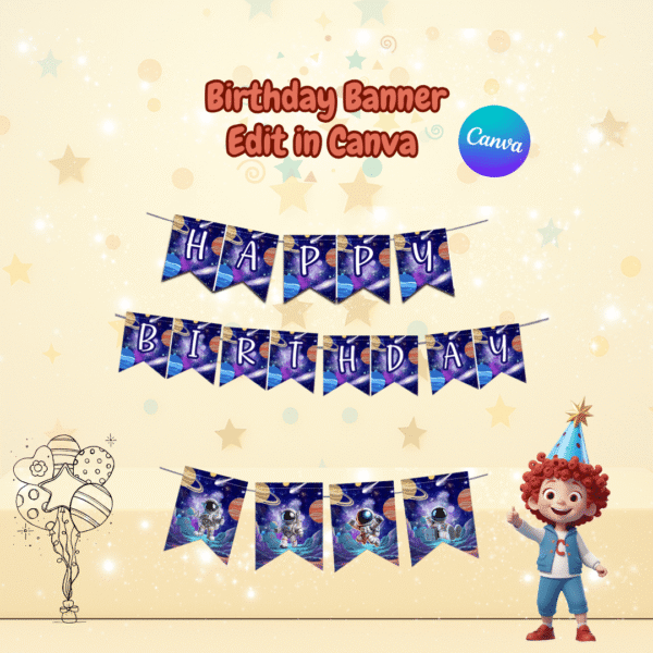 Astronaut Party Decorations Kit - Image 11