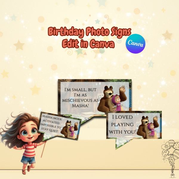 Masha and the Bear Party Decorations Kit - Image 9