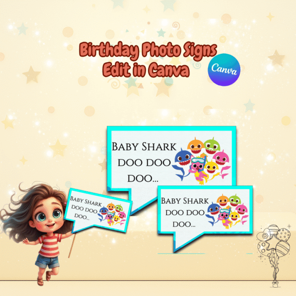 Baby Shark Party Decorations Kit - Image 7